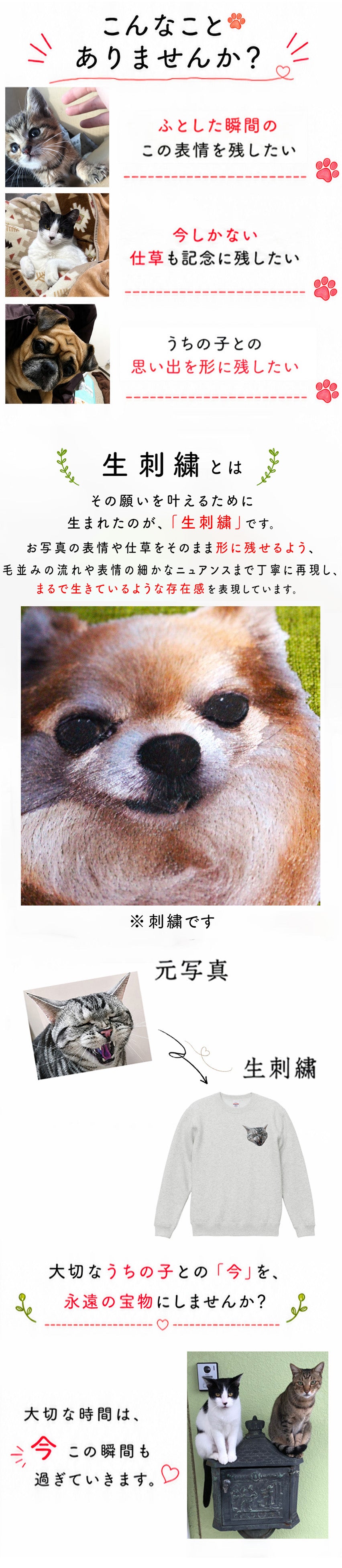 大切なワンちゃん・ネコちゃんの写真から、世界にひとつのオーダー